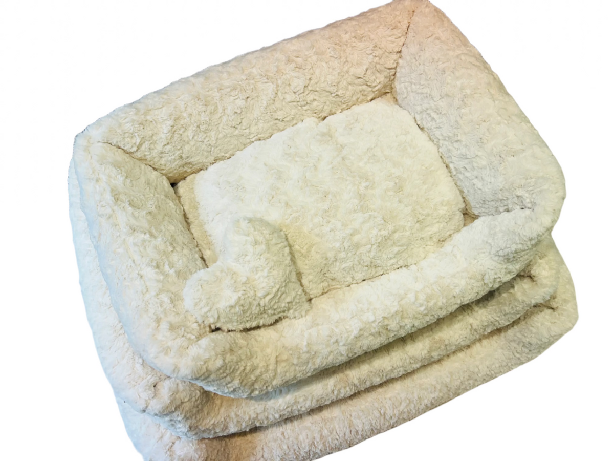 Peluche Paradise Bed - Cream Bear