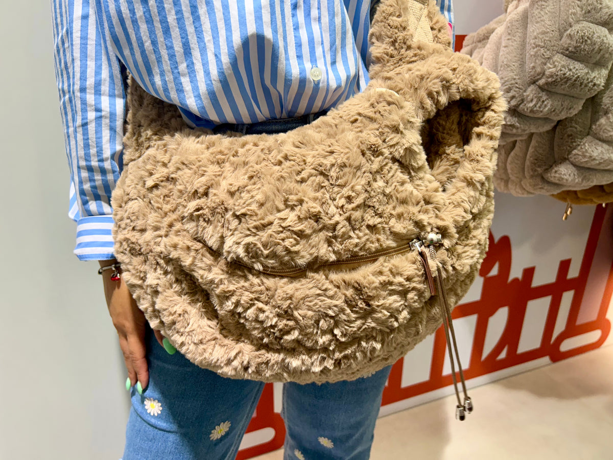 Borsa da trasporto del paradiso Peluche - Orso marrone