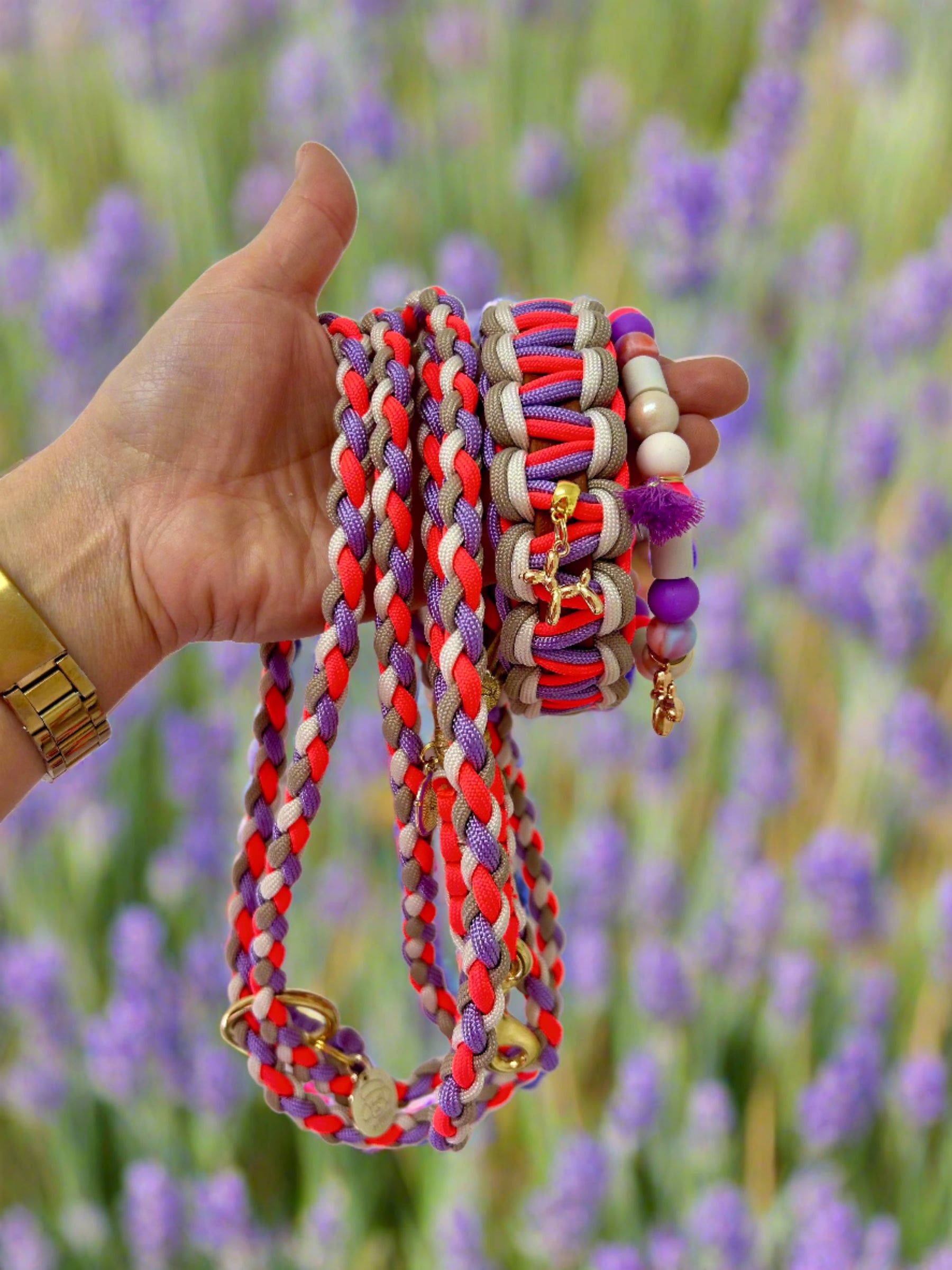 Flower Collection - Lavender hugs halsband