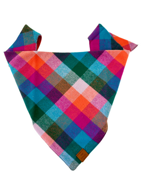 Color POP plaid flannel bandana