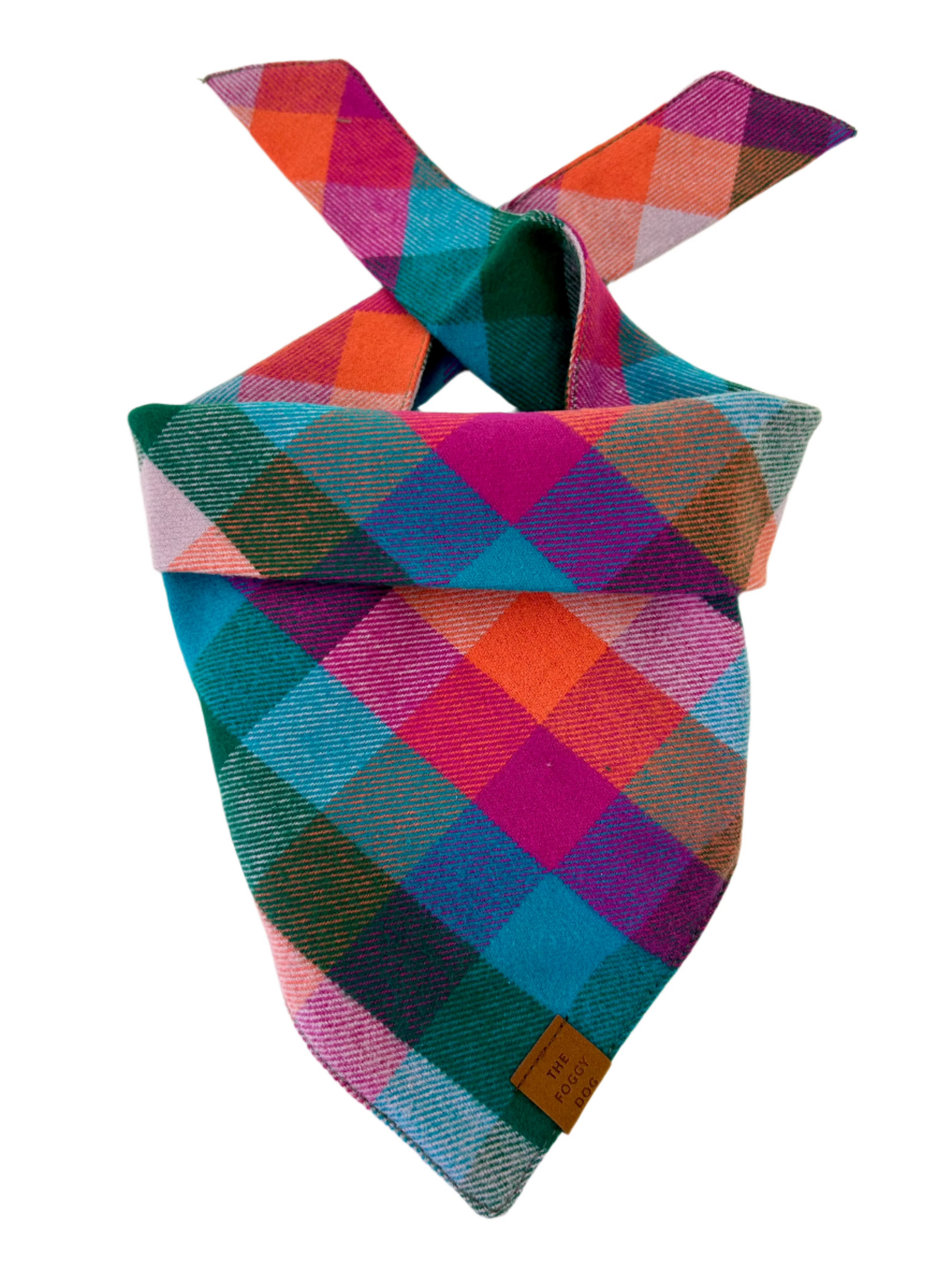 Farbe Pop Plaid Flanell Bandana