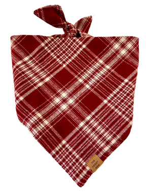 Weihnachtsplaid Flanell Bandana