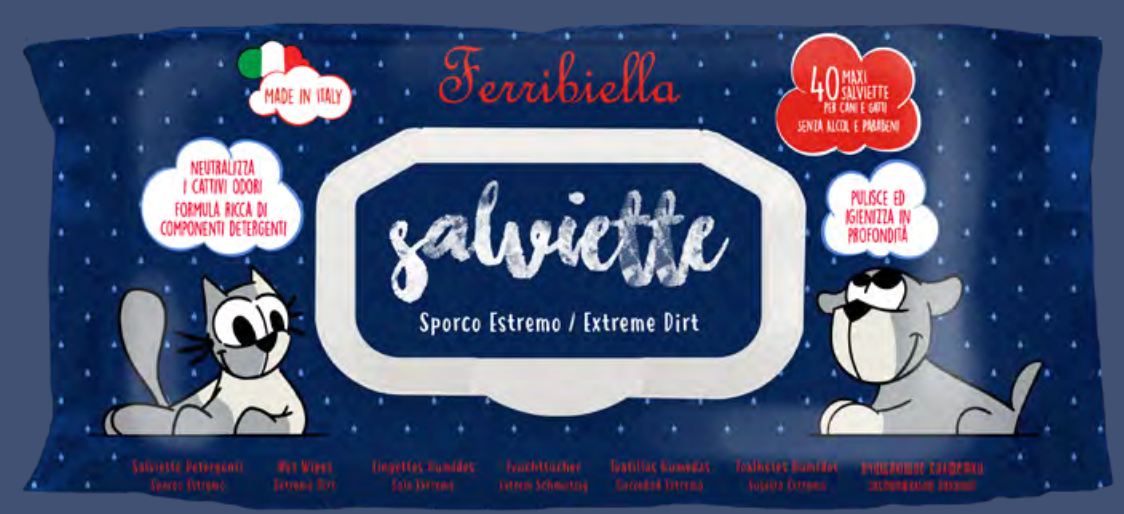 Salviettine estremamente sporche