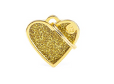 Heart Small Glitter Gold