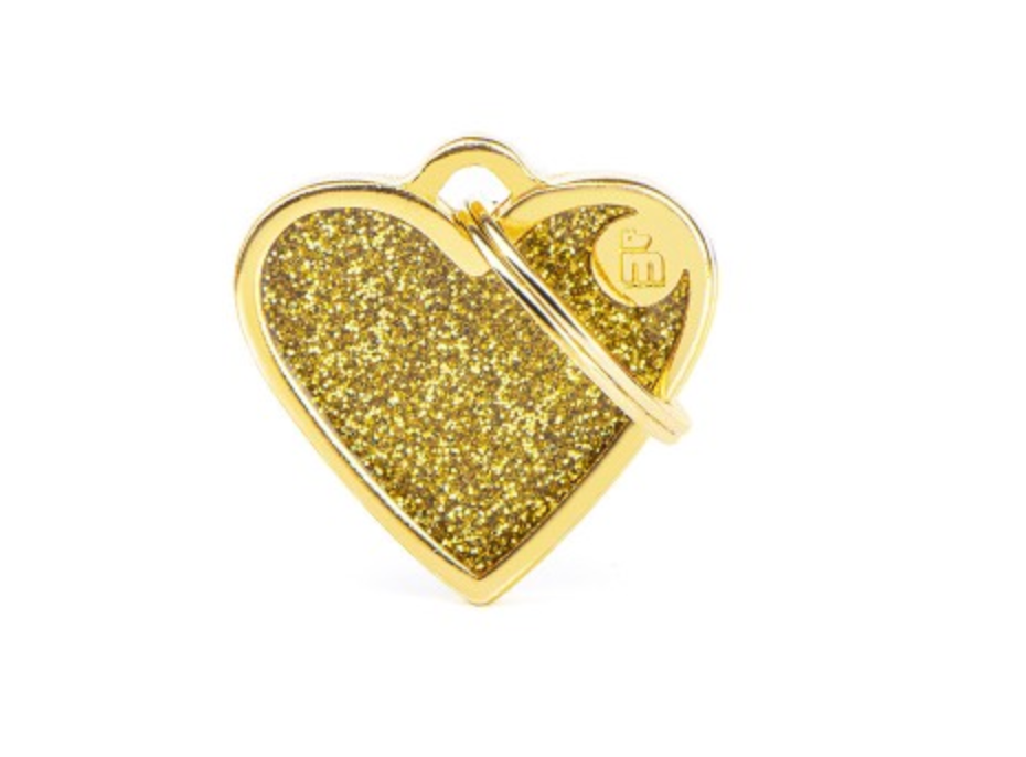 Cuore piccolo glitter oro